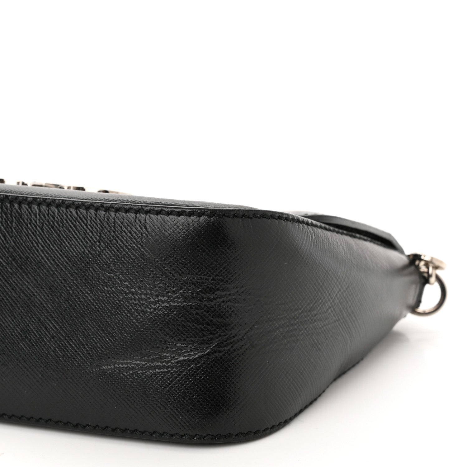 Salvatore Ferragamo Saffiano Paris Crossbody Bag Black 10 of 12