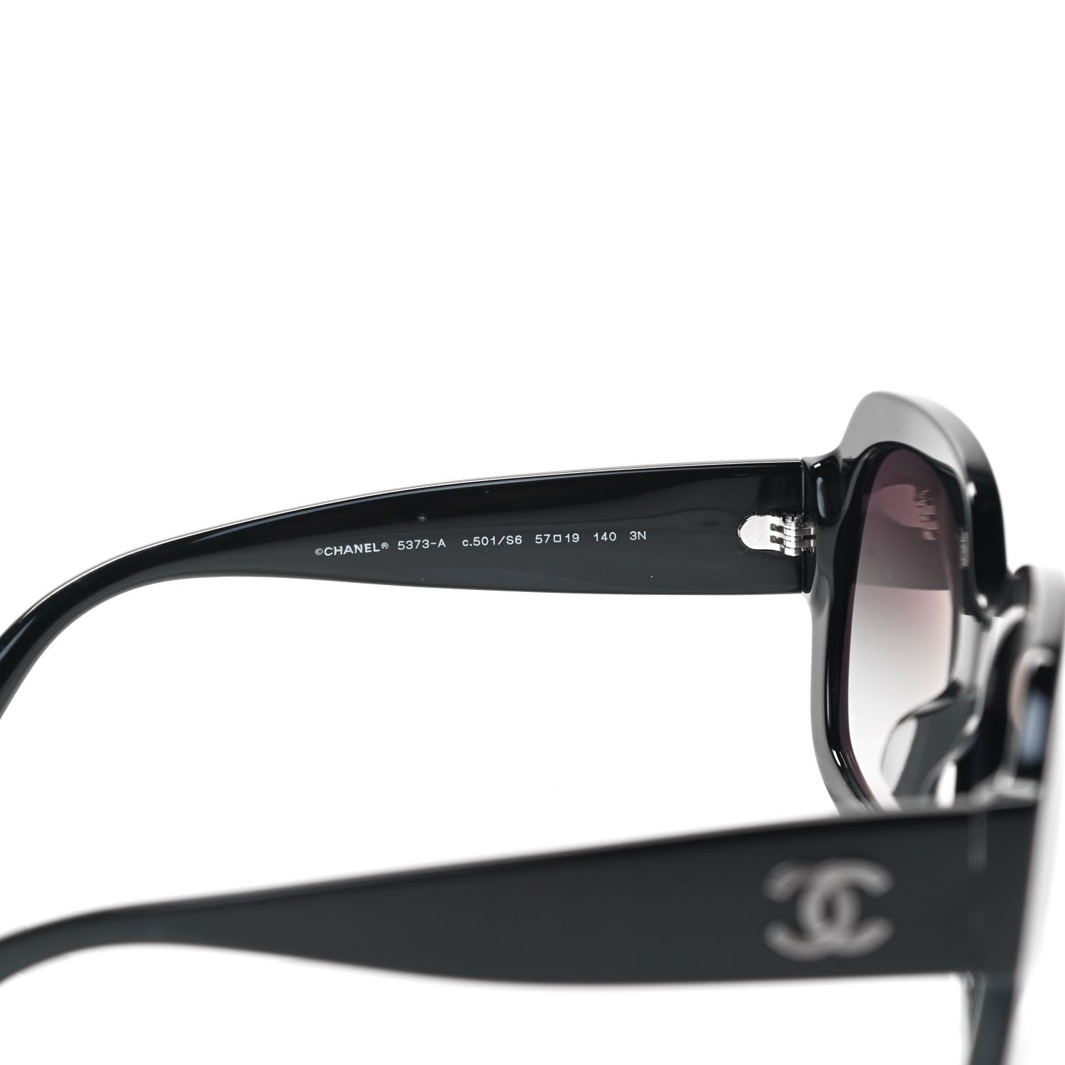 Chanel Acetate CC Sunglasses 5373 Black 4 of 6