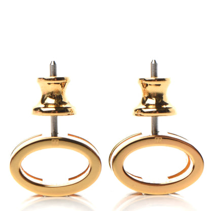 Hermes Gold Lacquered Pop H Earrings Black 3 of 6