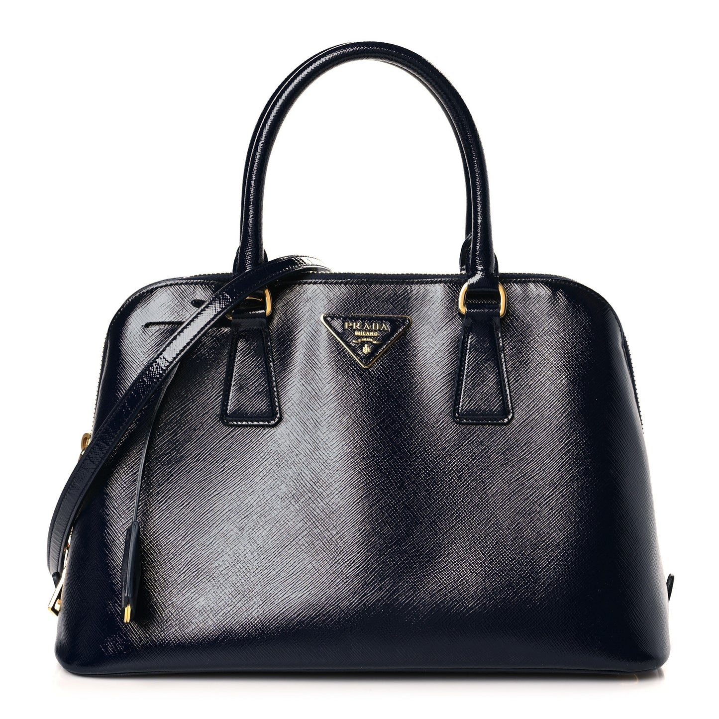 Saffiano Vernice Medium Promenade Tote Royal