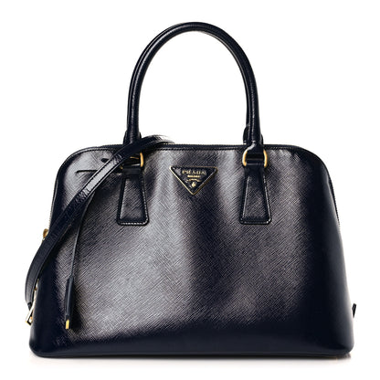 Prada Saffiano Vernice Medium Promenade Tote Royal 1 of 8