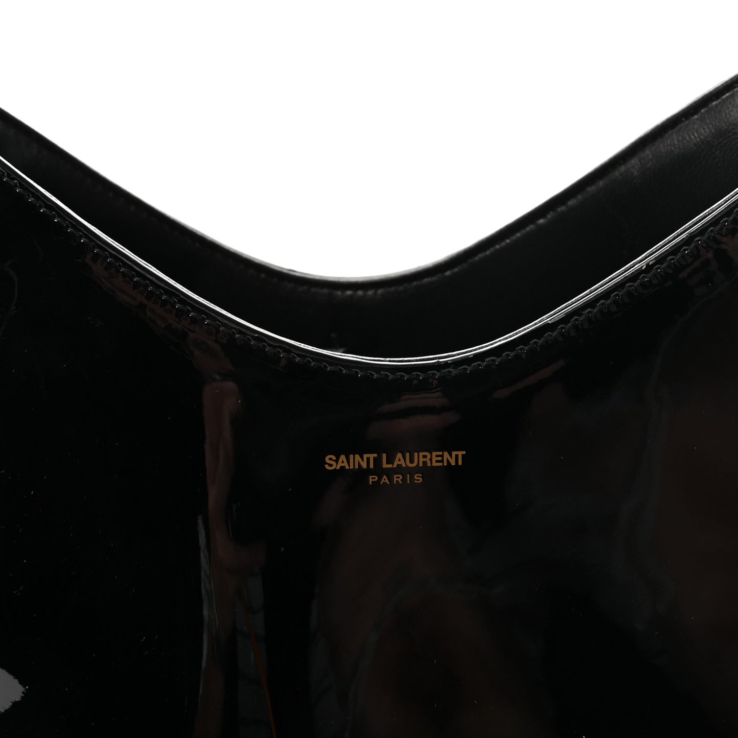 Patent Calfskin Rendez-Vous Hobo Black