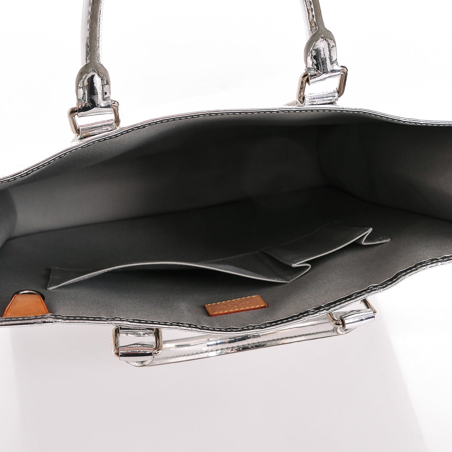 Monogram Miroir Sac Plat Silver