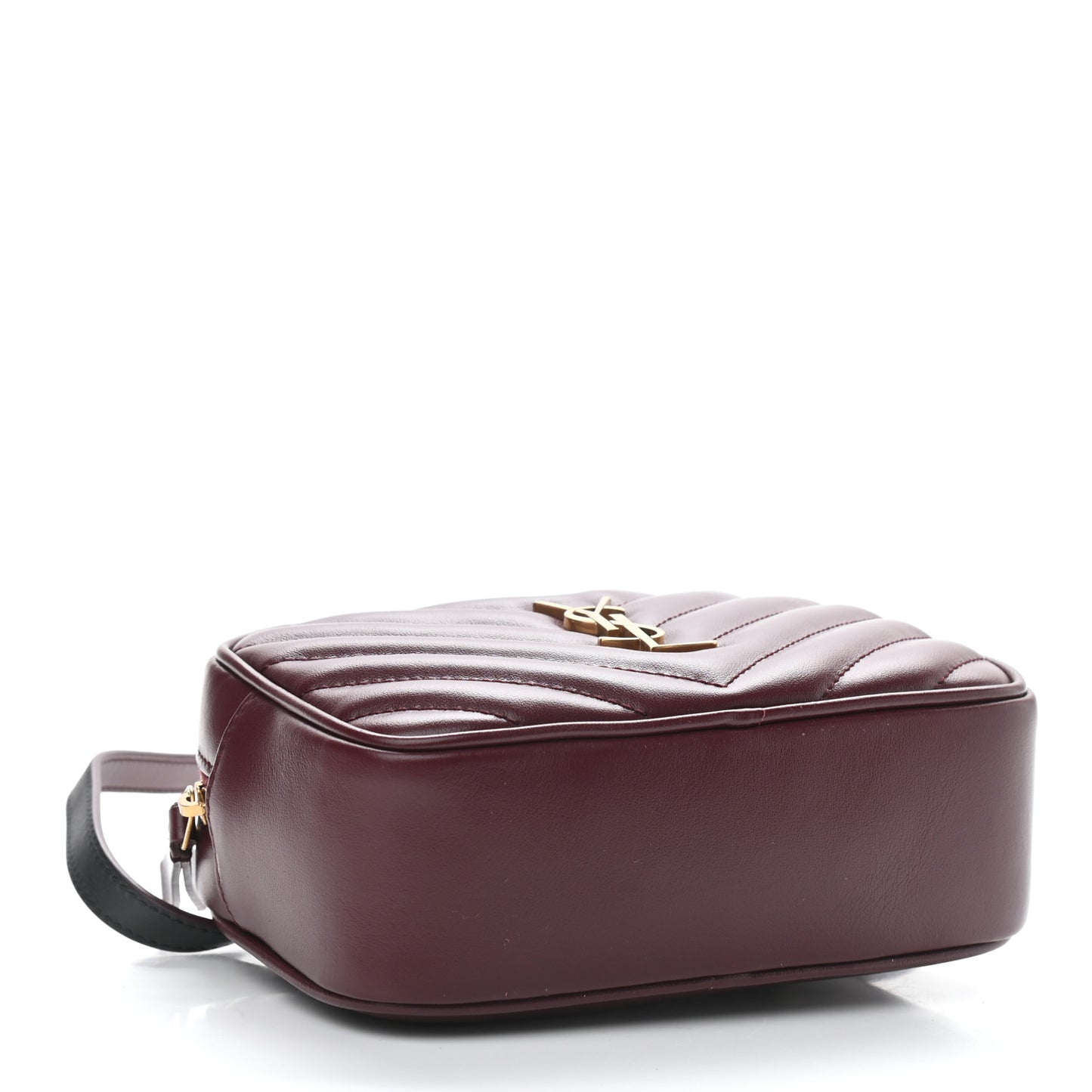 Calfskin Matelasse Monogram Lou Belt Bag Dark Legion Red
