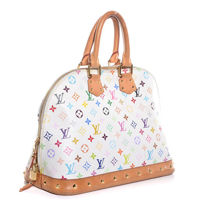 Louis Vuitton Monogram Multicolor Alma GM White 3 of 7