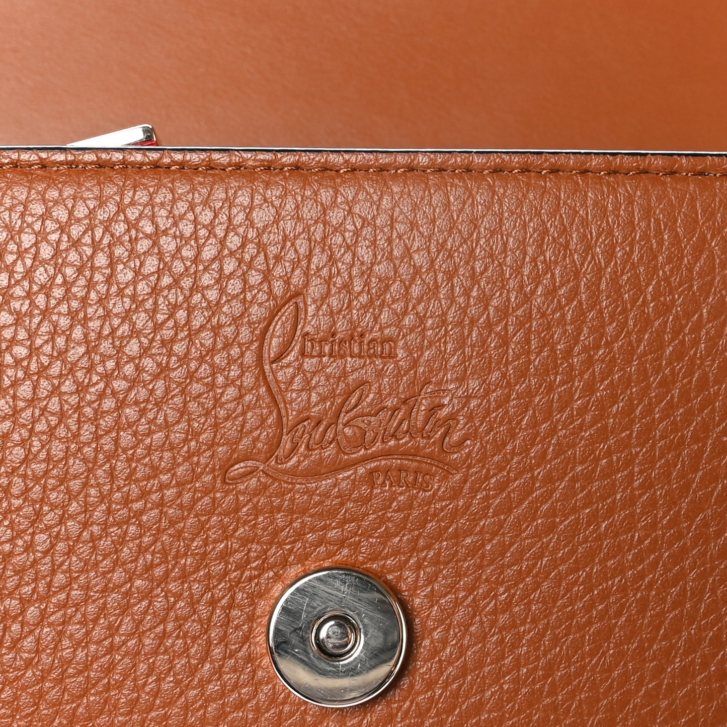 Grained Calfskin By My Side Wallet On Chain Cuoio