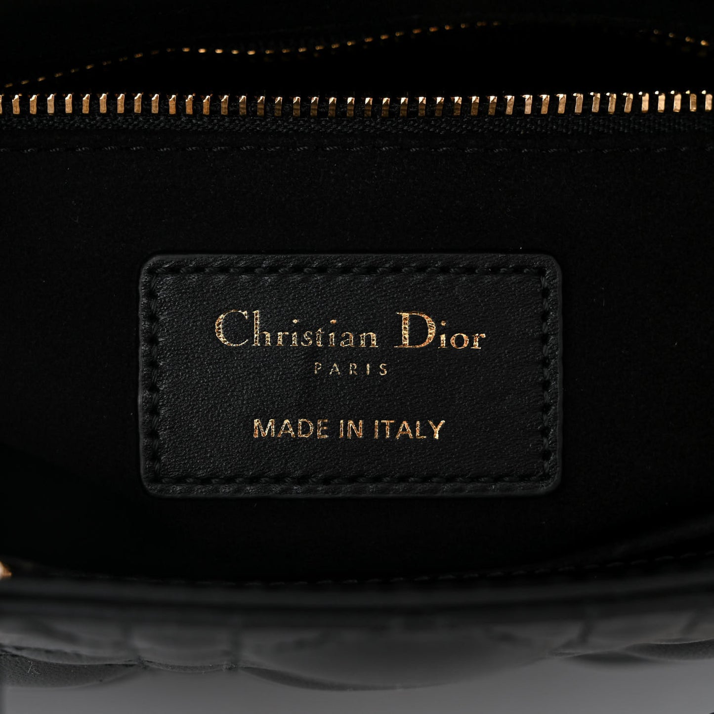 Lambskin Cannage Small My ABCDior Lady Dior Black