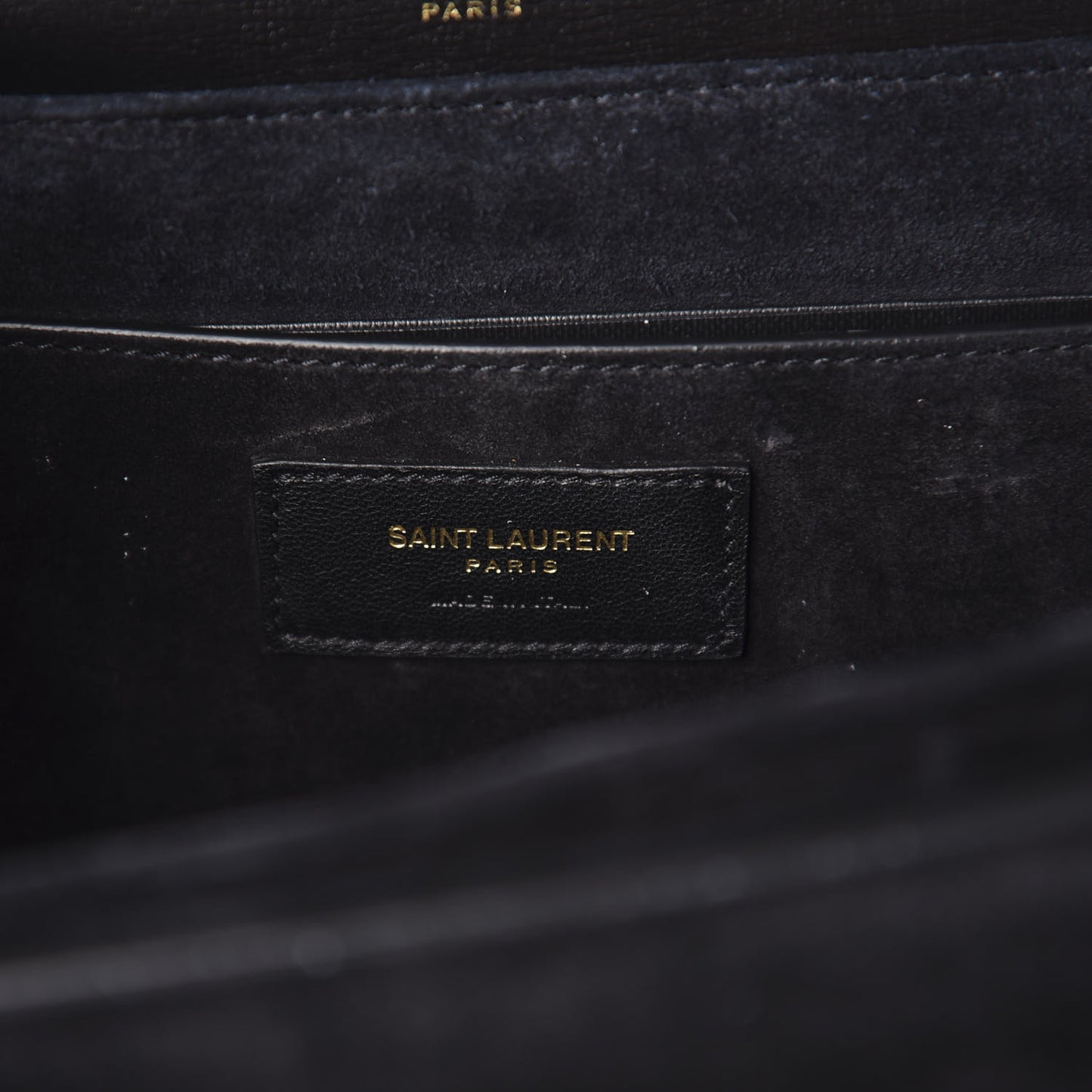 Smooth Calfskin Suede Medium Bellechasse Black