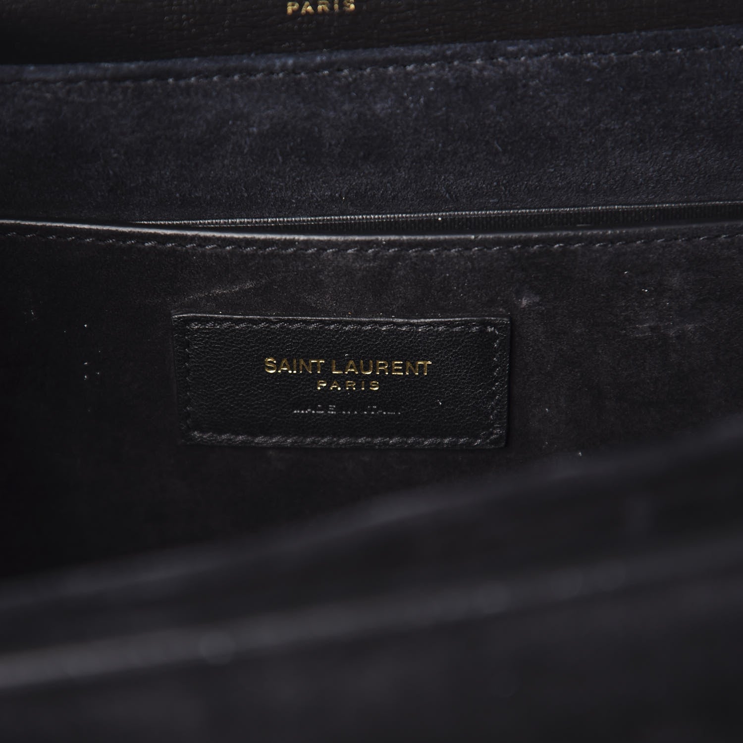 Saint Laurent Smooth Calfskin Suede Medium Bellechasse Black 7 of 10
