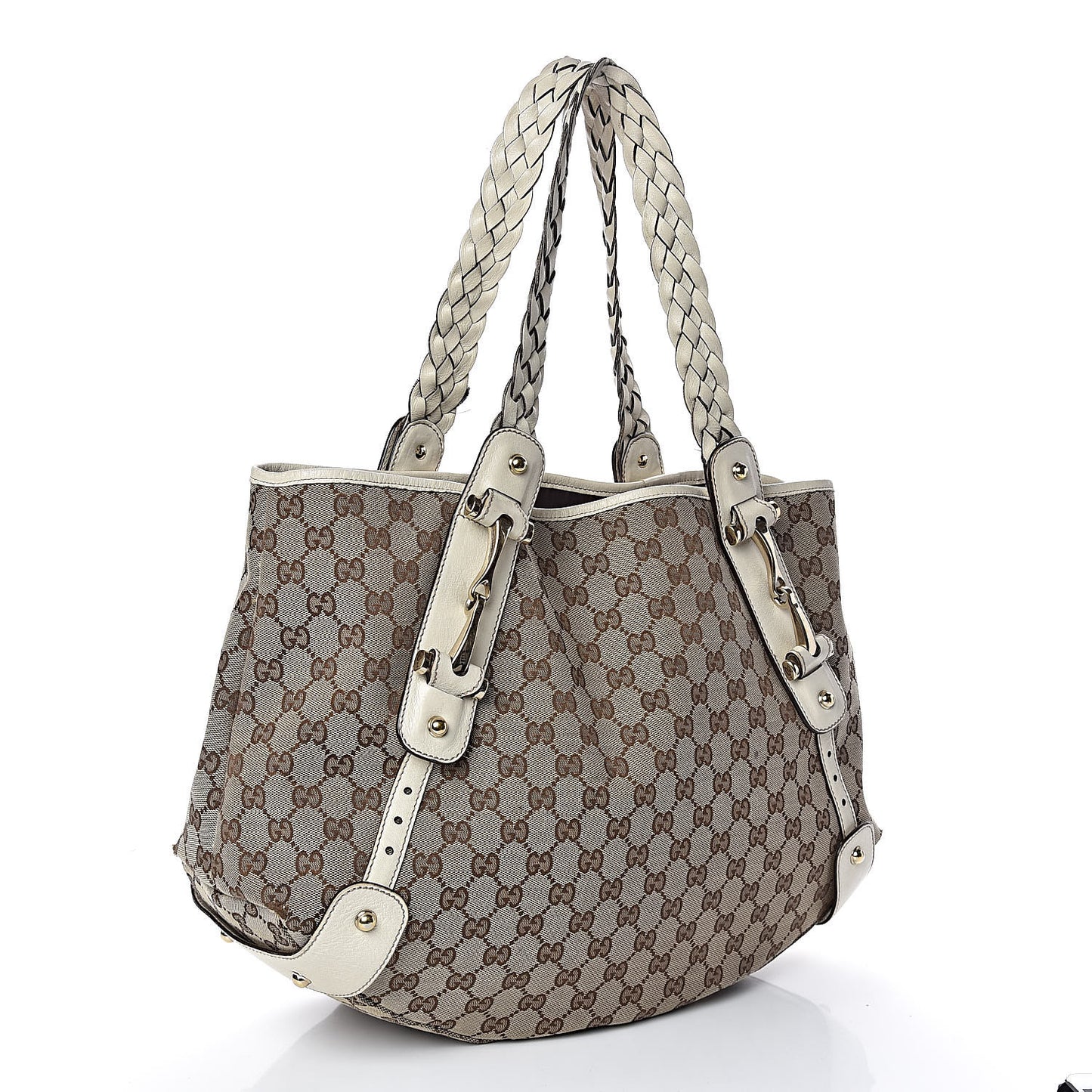 Monogram Medium Pelham Shoulder Bag Off White
