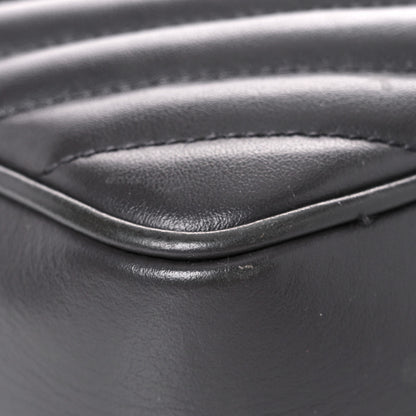 Saint Laurent Calfskin Matelasse Monogram Lou Camera Bag Grey Kaki 8 of 20