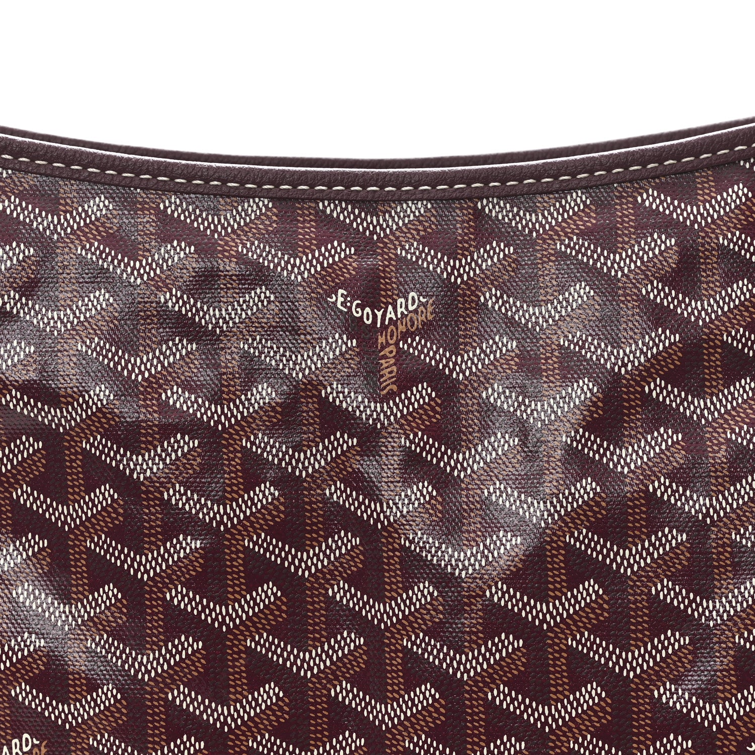 Goyard Goyardine Boheme Hobo Burgundy 9 of 11