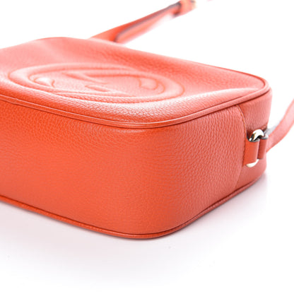 Gucci Pebbled Calfskin Small Soho Disco Bag Sun Orange 6 of 10