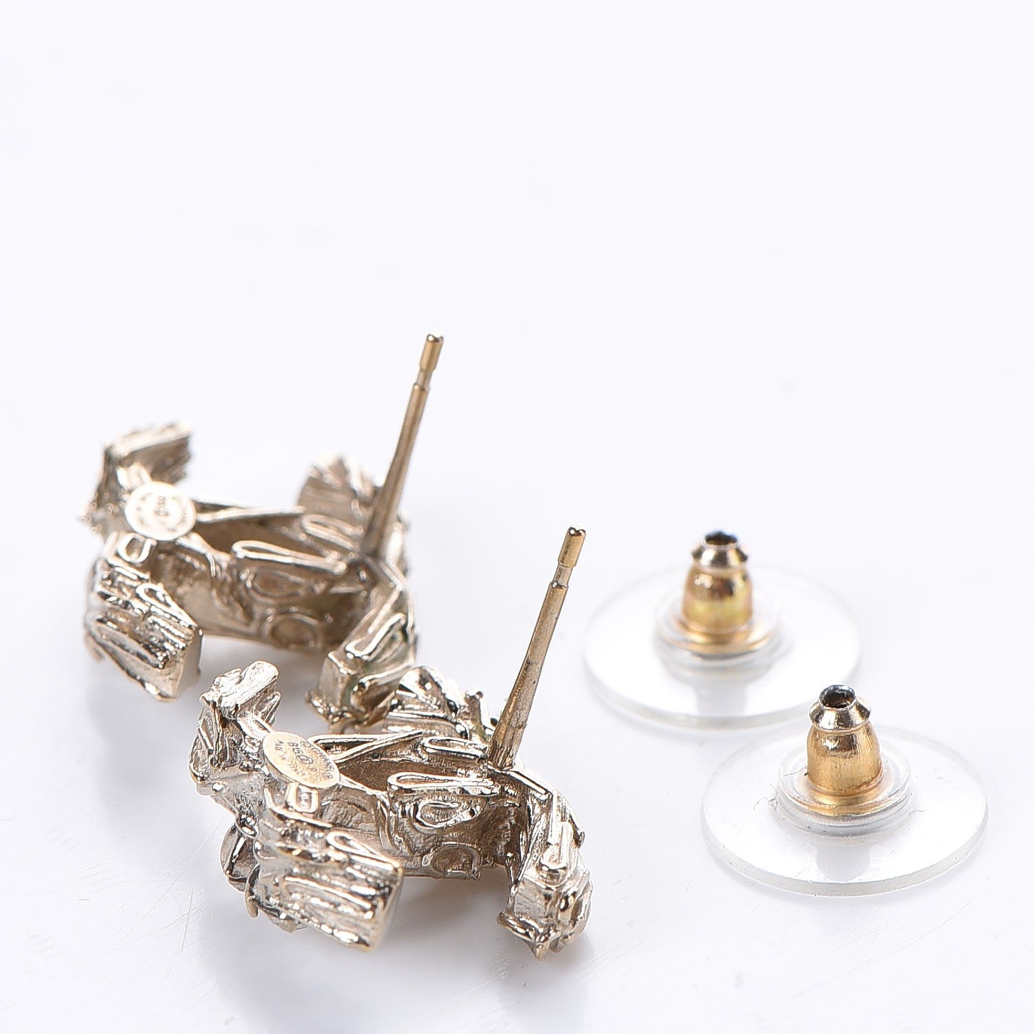 Chanel Pearl CC Drop Earrings Gold 5 of 6