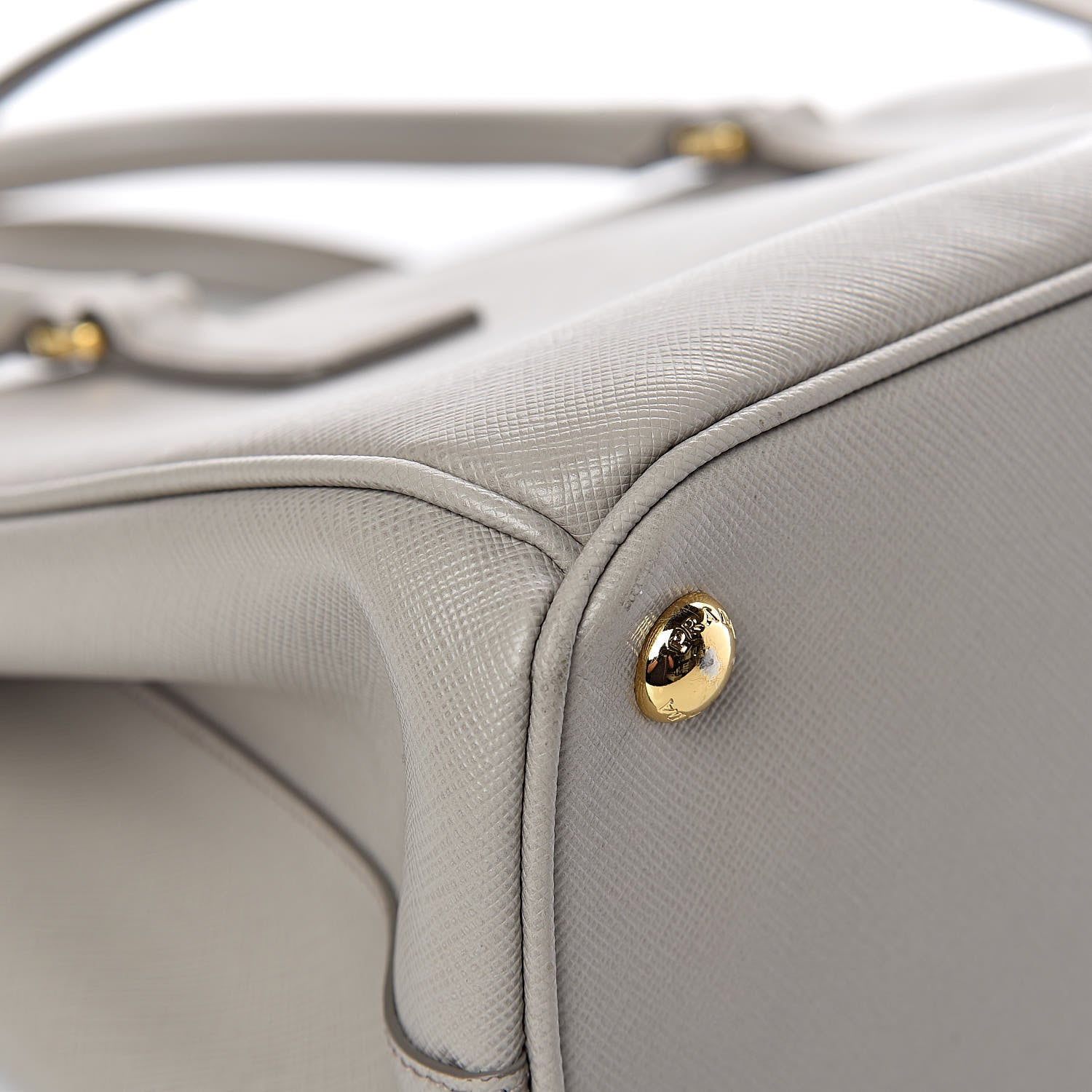 Prada Saffiano Small Galleria Double Zip Tote Pomice 11 of 16