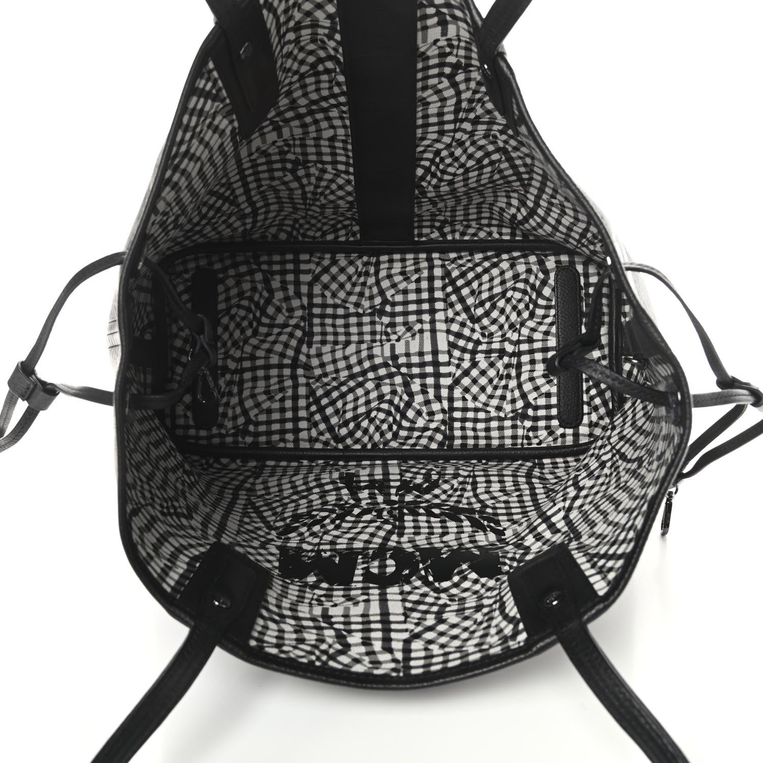 MCM Visetos Medium Liz Reversible Shopper Tote Black 8 of 18