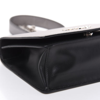 Prada Metallic Saffiano Soft Chain Shoulder Bag Silver 7 of 9