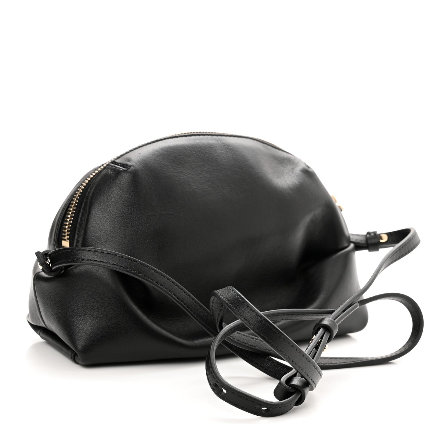 Calfskin Mini Judy Shoulder Bag Black