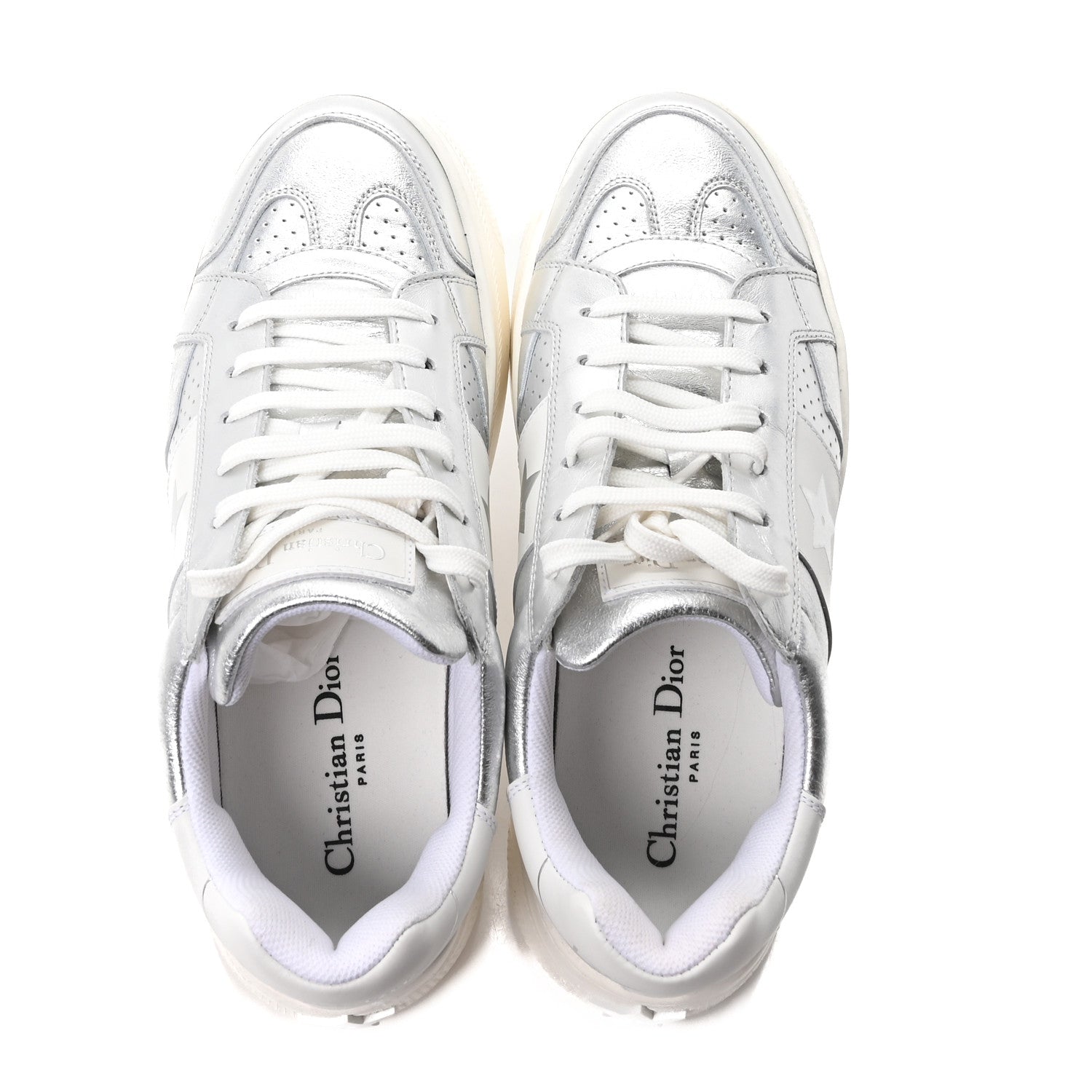 Christian Dior Metallic Calfskin Suede Dior Star Ors Platform