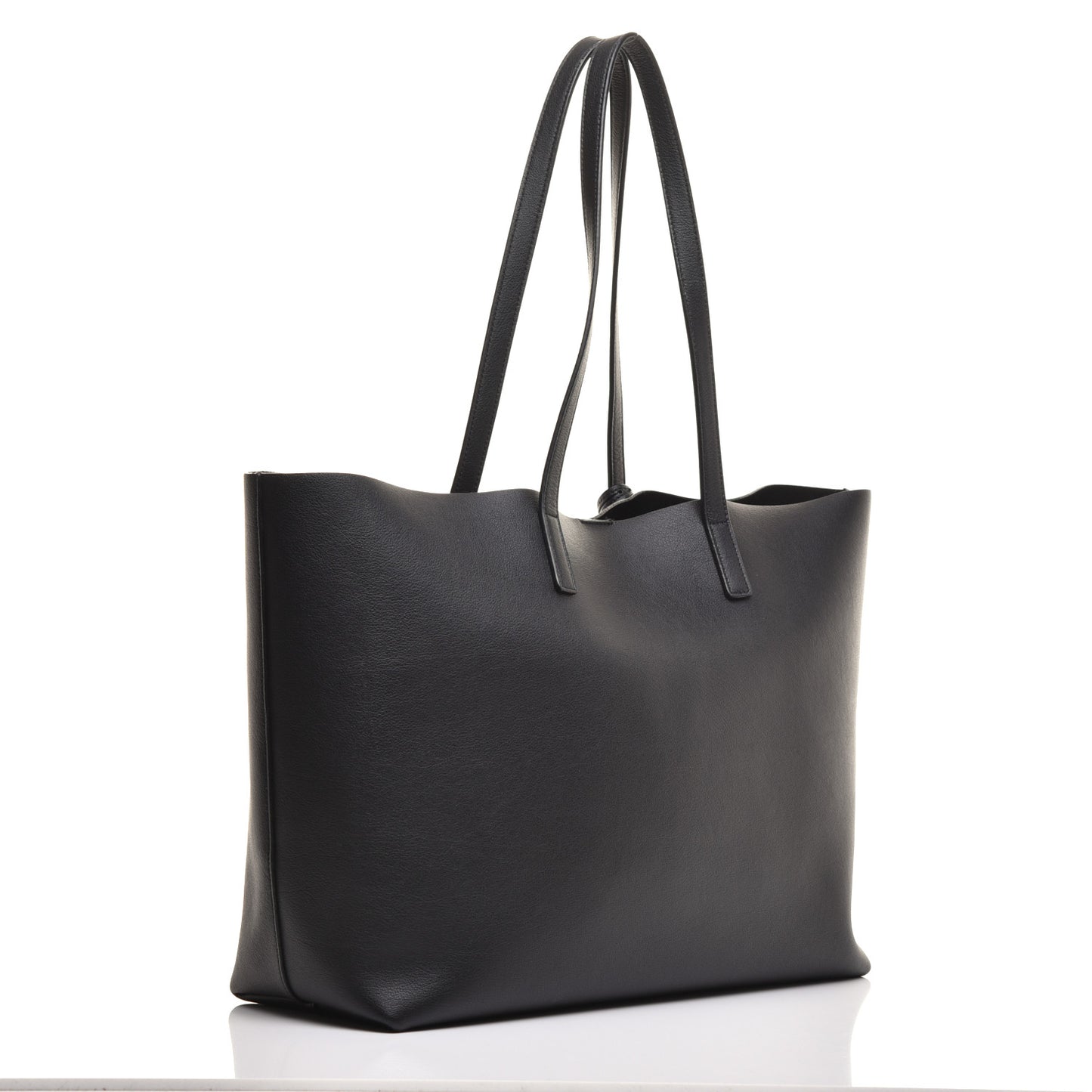 Calfskin Large Shopping Tote Black