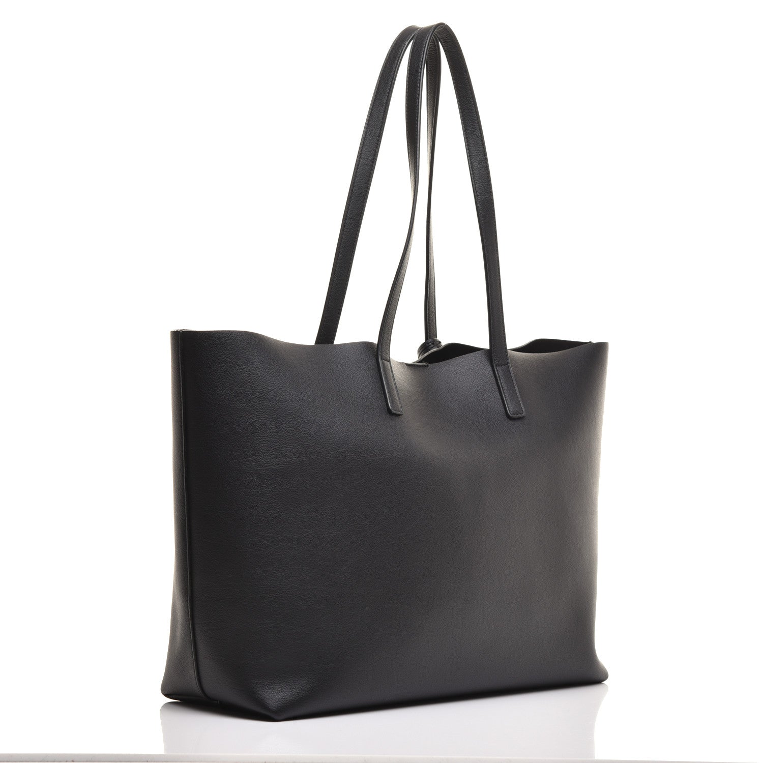 Saint Laurent Calfskin Large Shopping Tote Black 3 of 8