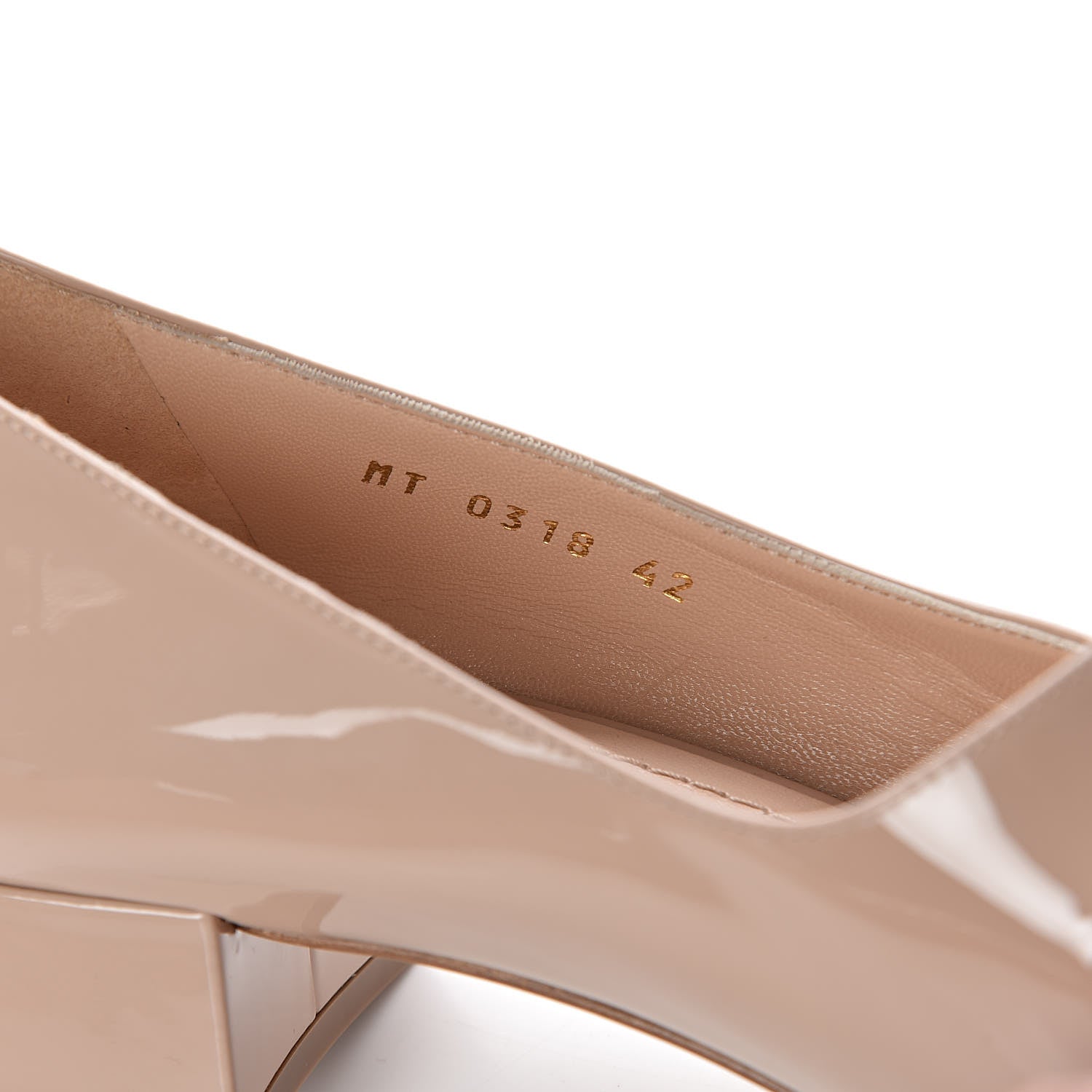 Christian Dior Patent Baby-D Ballet Pumps 42 Nude 5 of 8