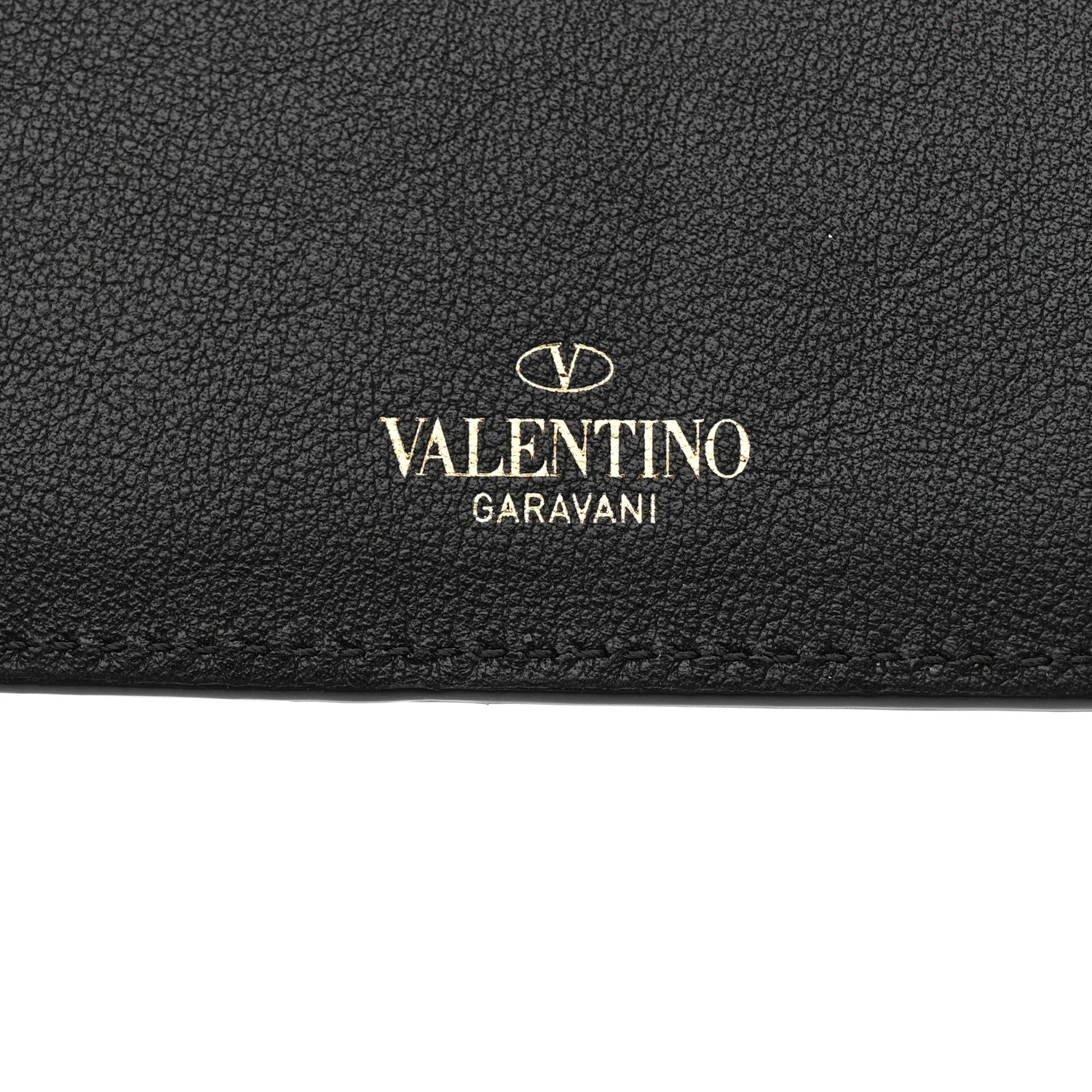 Valentino Garavani Vitello Rockstud Passport Holder Black 5 of 7