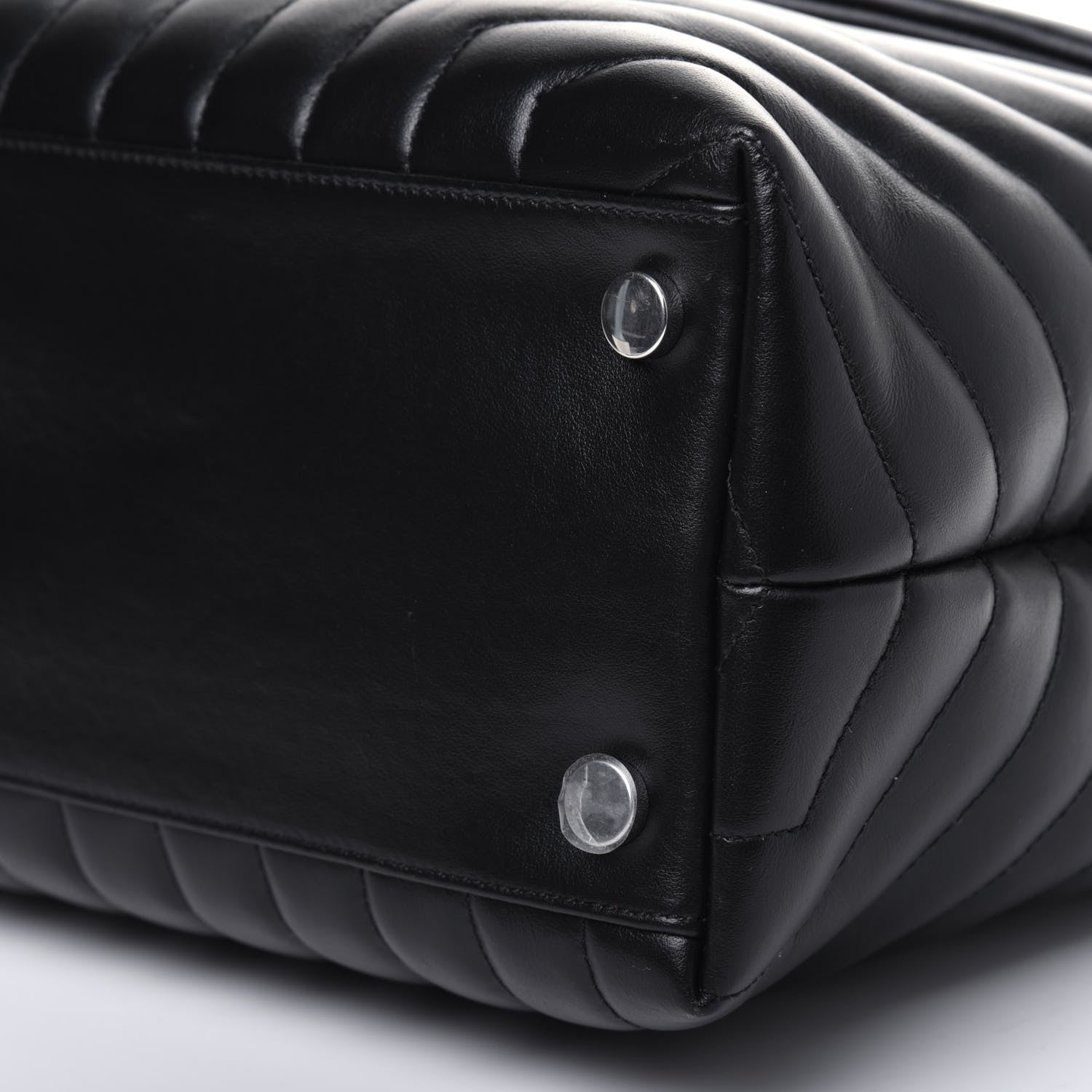 Saint Laurent Calfskin Y Quilted Monogram Large Loulou Chain Satchel Black 13 of 13