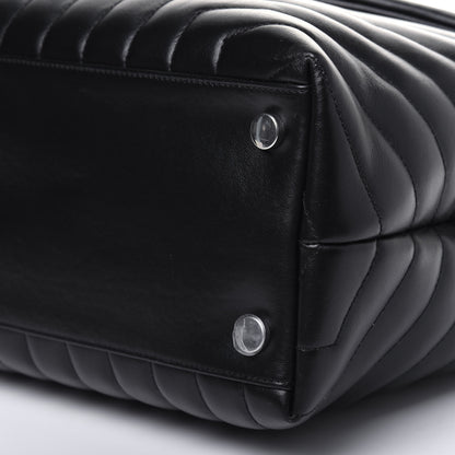 Saint Laurent Calfskin Y Quilted Monogram Large Loulou Chain Satchel Black 13 of 13