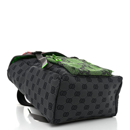 Gucci Jersey GG Monogram All Over Pan Sport Double Buckle Backpack Grey Green Multicolor 4 of 10