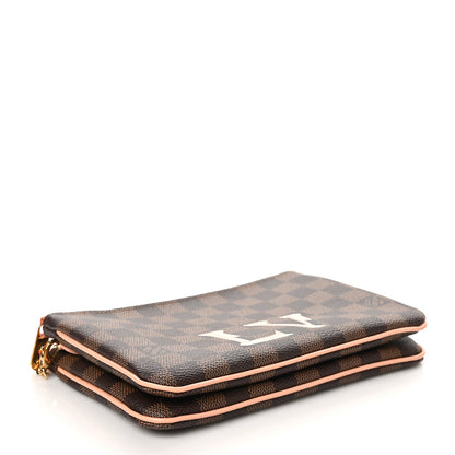 Louis Vuitton Damier Ebene Double Zip Pochette 4 of 11