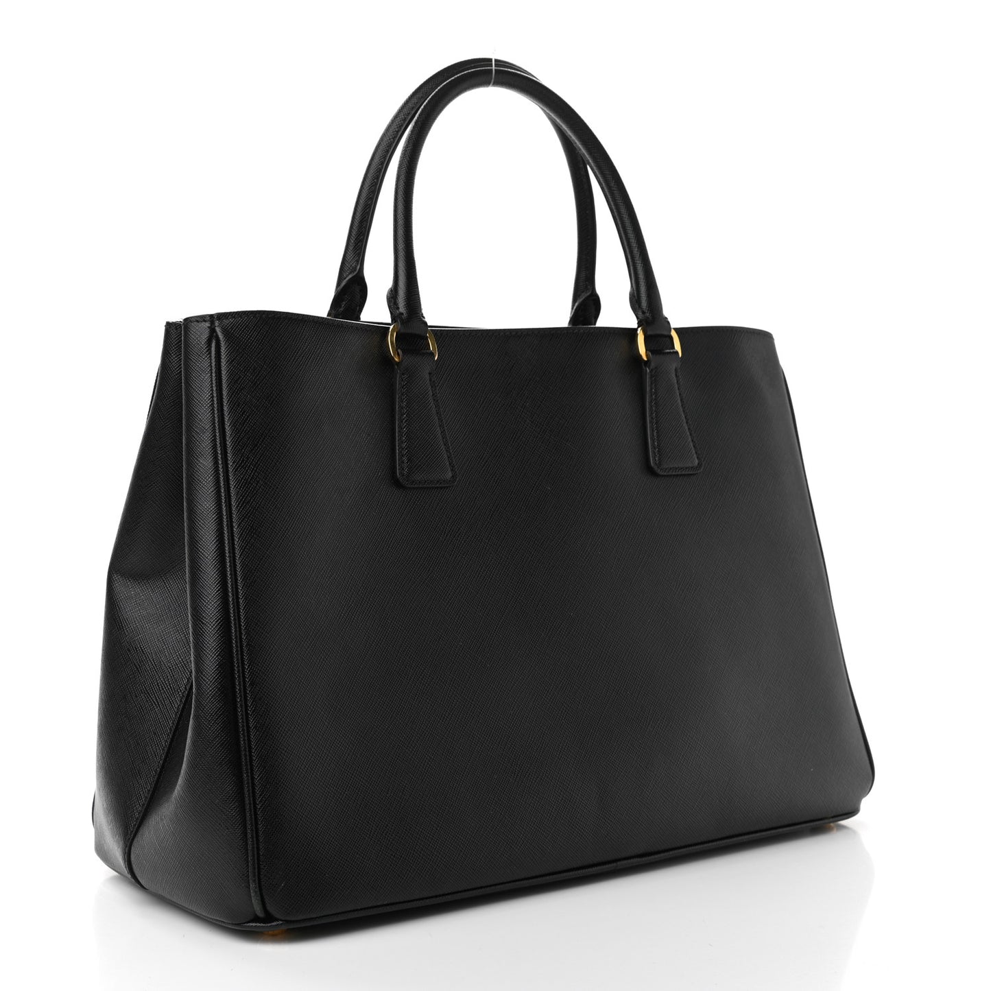 Saffiano Lux Large Tote Black