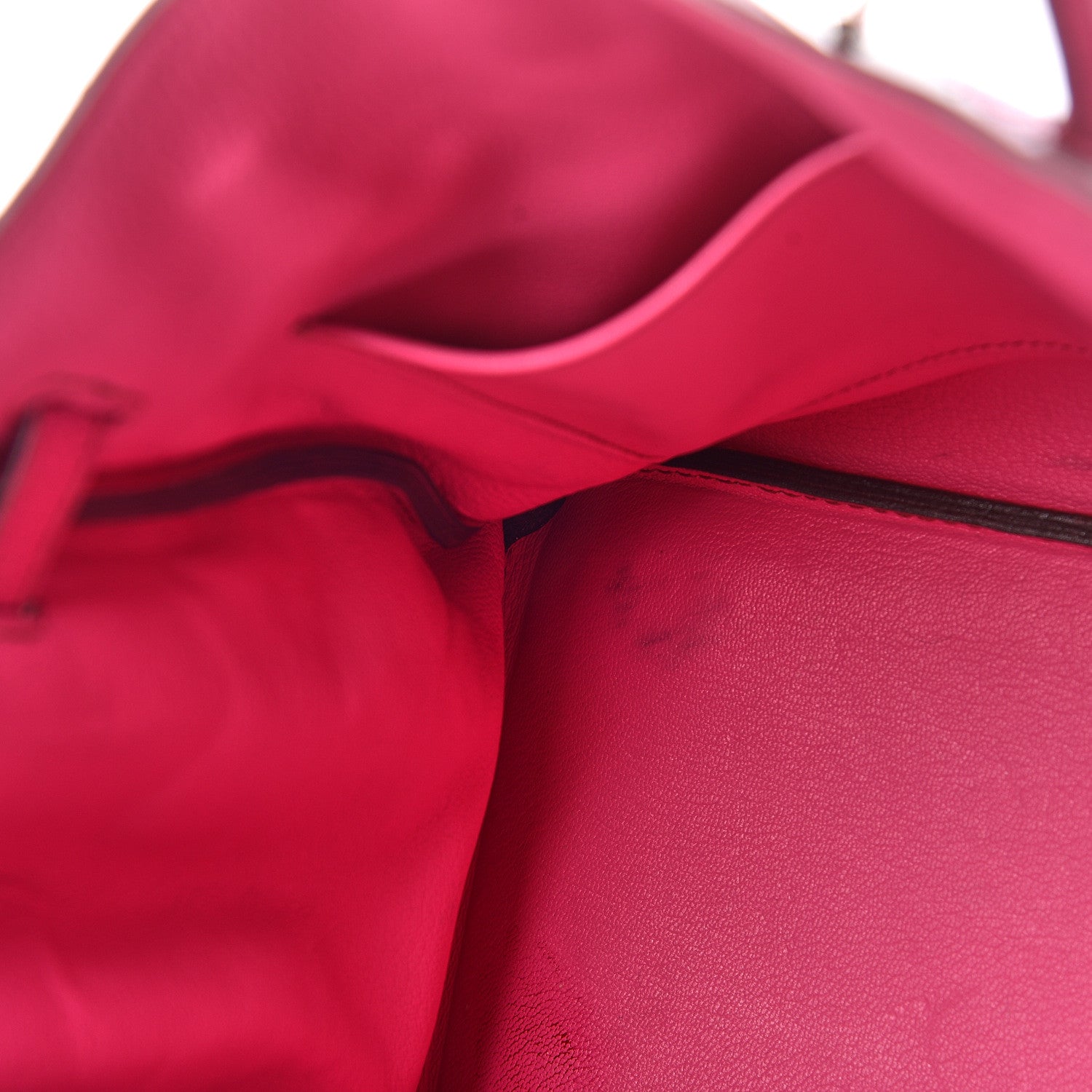 Hermes Chevre de Coromandel HAC Birkin 32 Fuchsia 12 of 19