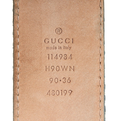 Gucci Canvas Web Blondie Interlocking G Belt 90 36 Blue Yellow 3 of 6