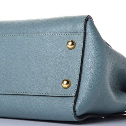 Burberry Soft Grain Calfskin Medium Buckle Tote Celadon Blue 16 of 16