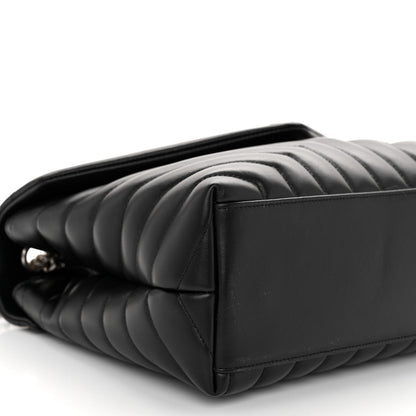 Saint Laurent Calfskin Y Quilted Monogram Medium Loulou Chain Satchel Black 14 of 17