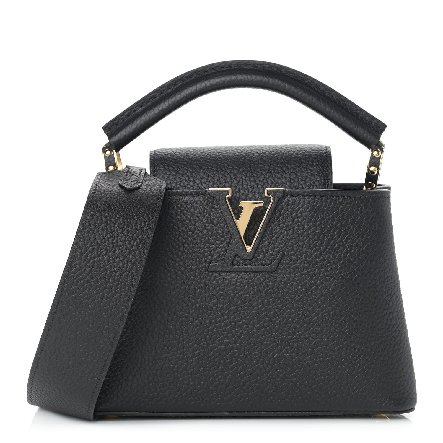 Louis Vuitton Taurillon Mini Capucines Black 1 of 8