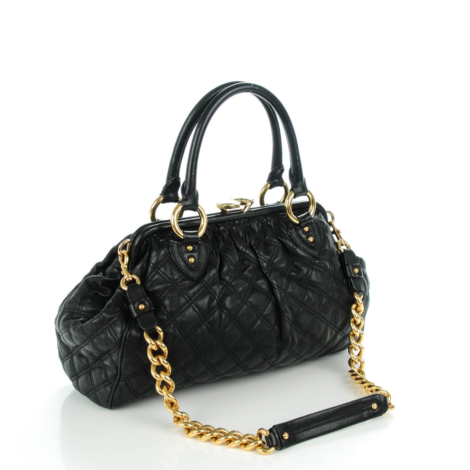 Marc Jacobs Calfskin Quilted Stam Black 3 of 7
