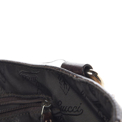 Gucci Crystal Monogram Duchessa Flap Shoulder Bag Dark Brown 12 of 19