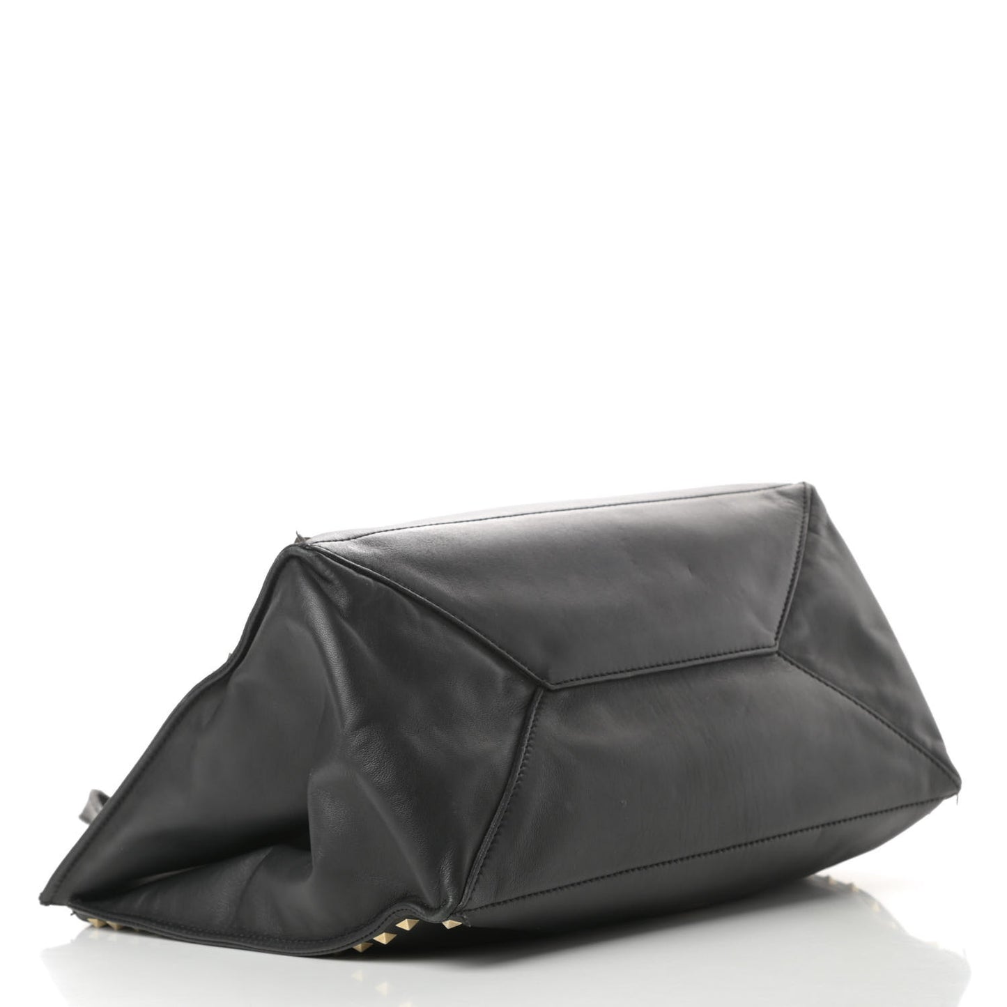 Nappa Medium Rockstud Soft Tote Black