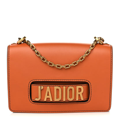 Christian Dior Calfskin J'Adior Chain Flap Bag Orange 1 of 9