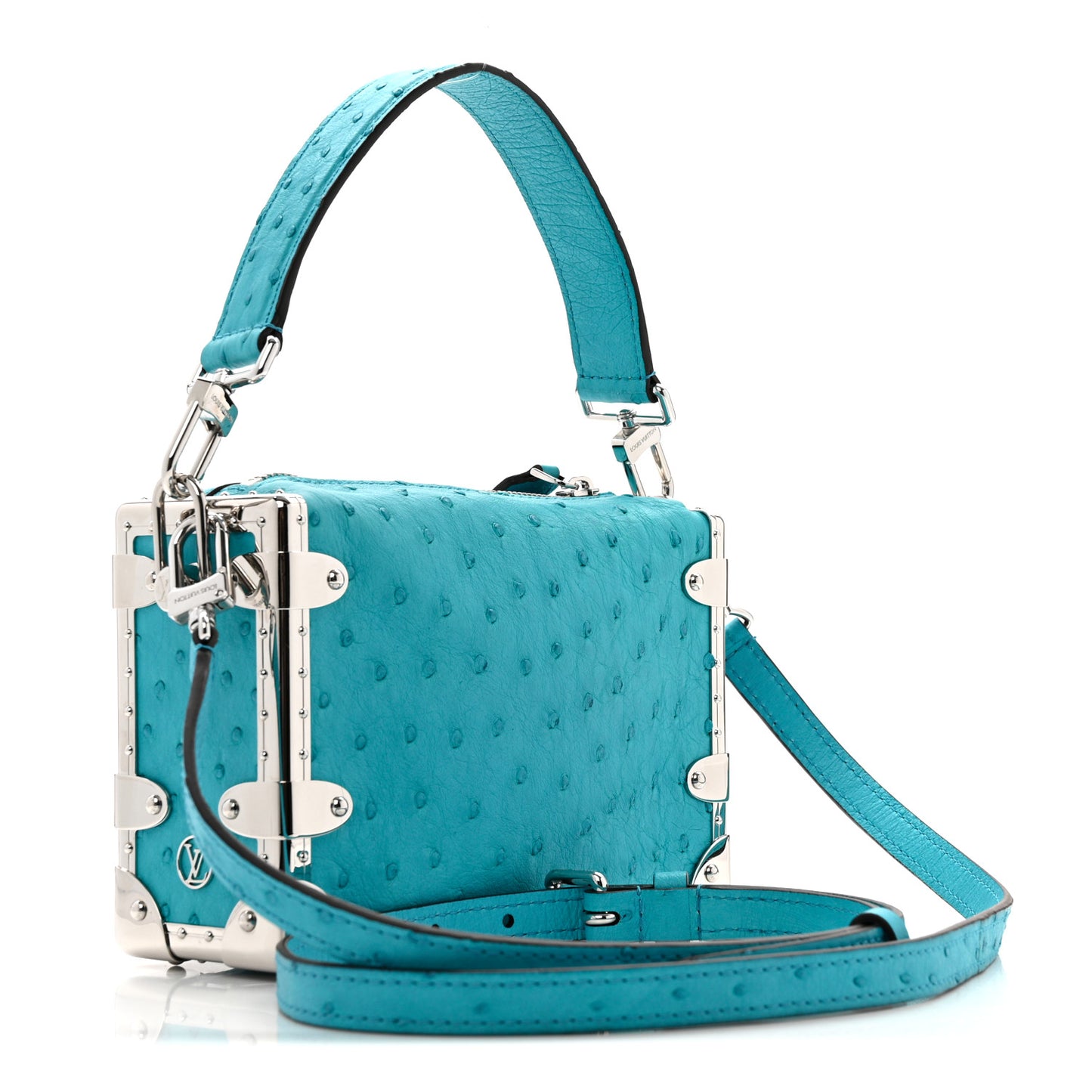 Ostrich Side Trunk PM Candy Blue