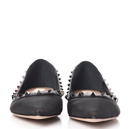 Valentino Garavani Mesh Rockstud Ballet Flats 39 Black 2 of 10