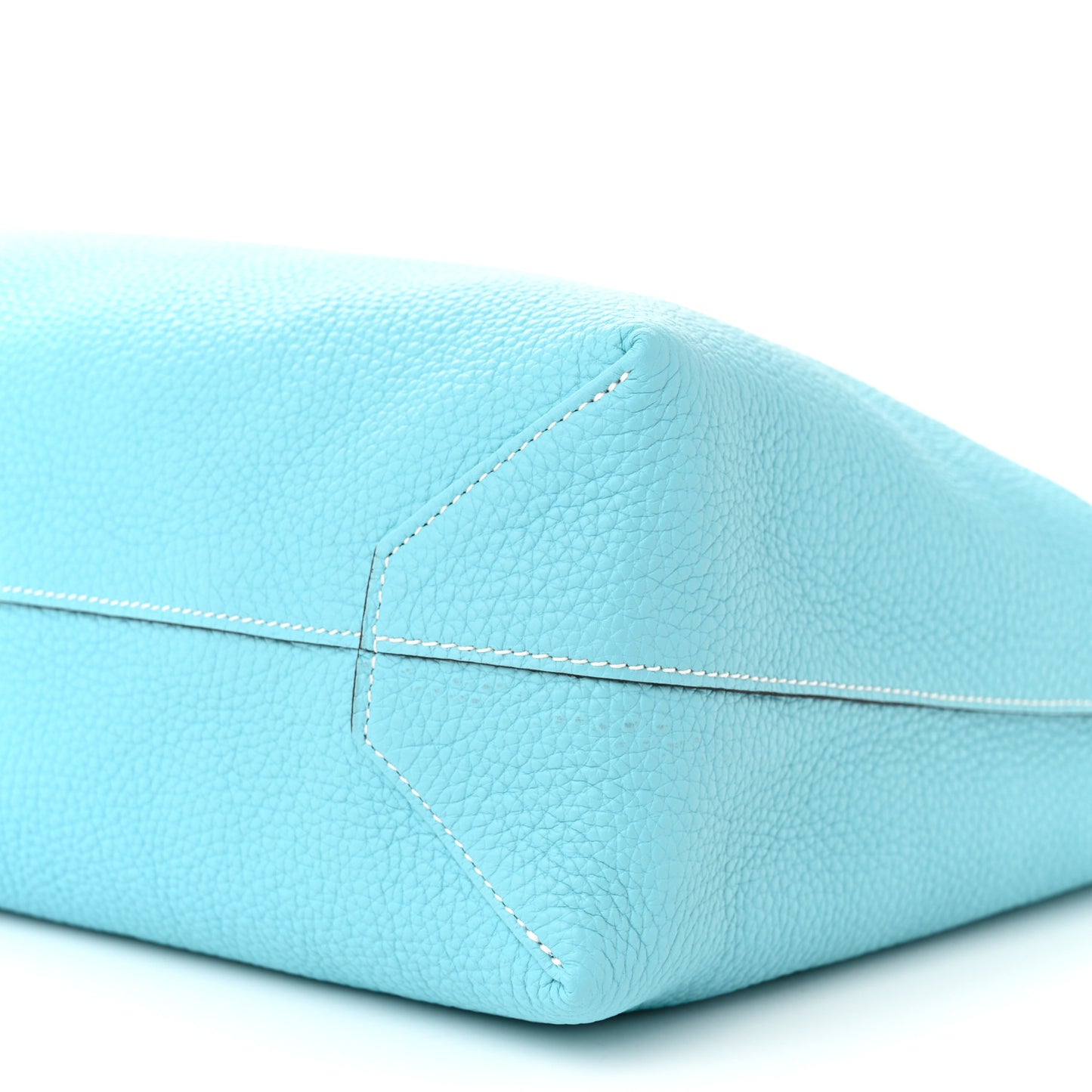 Veau Sikkim Taurillon Clemence Double Sens 36 Reversible Tote Colvert Bleu Atoll