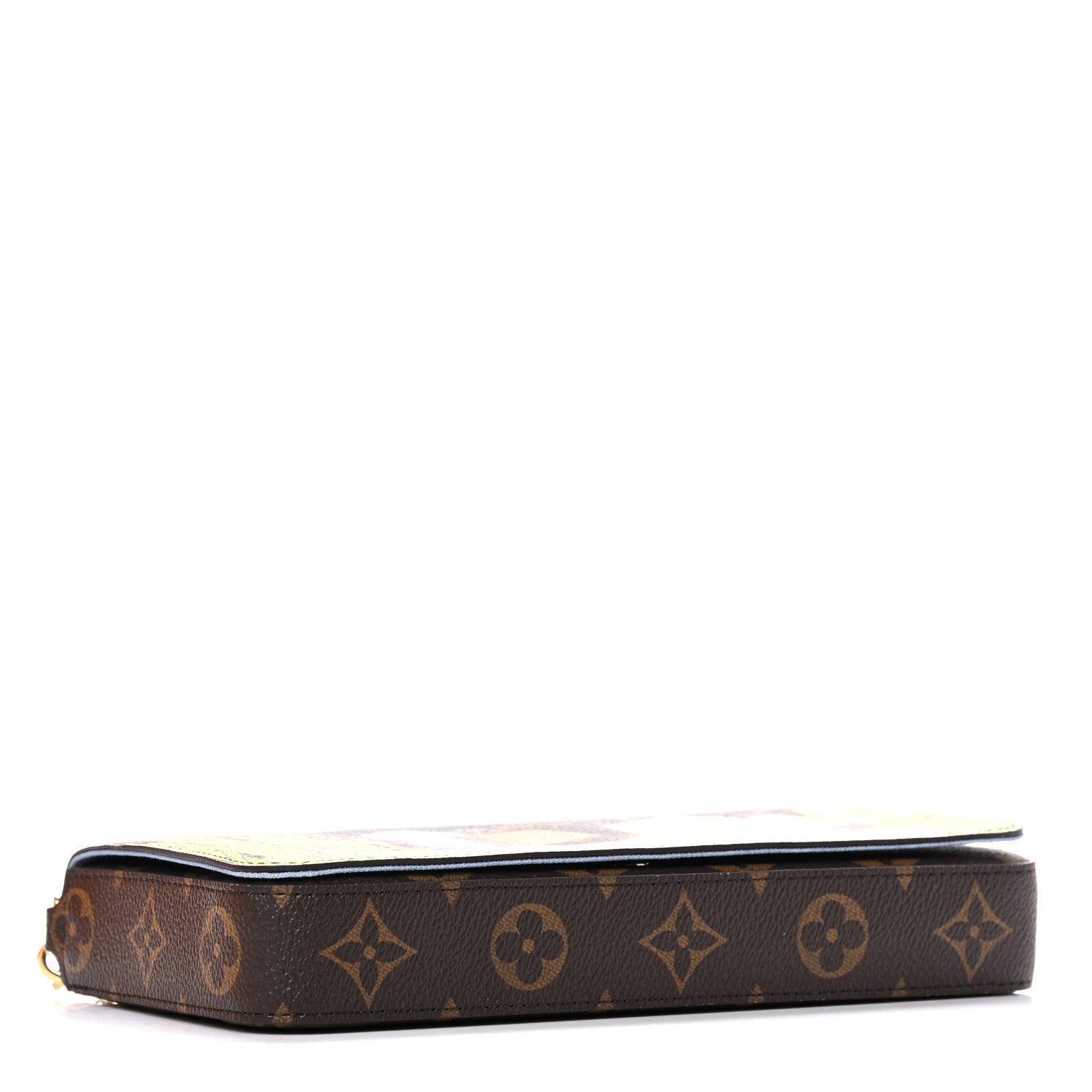 Louis Vuitton Monogram 2021 Christmas Animation China Wall Pochette Felicie Chain Wallet Myosotis Blue 4 of 12