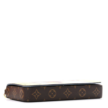 Louis Vuitton Monogram 2021 Christmas Animation China Wall Pochette Felicie Chain Wallet Myosotis Blue 4 of 12