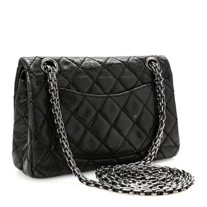 Chanel Aged Calfskin Quilted 2.55 Reissue Mini Flap Black 3 of 10