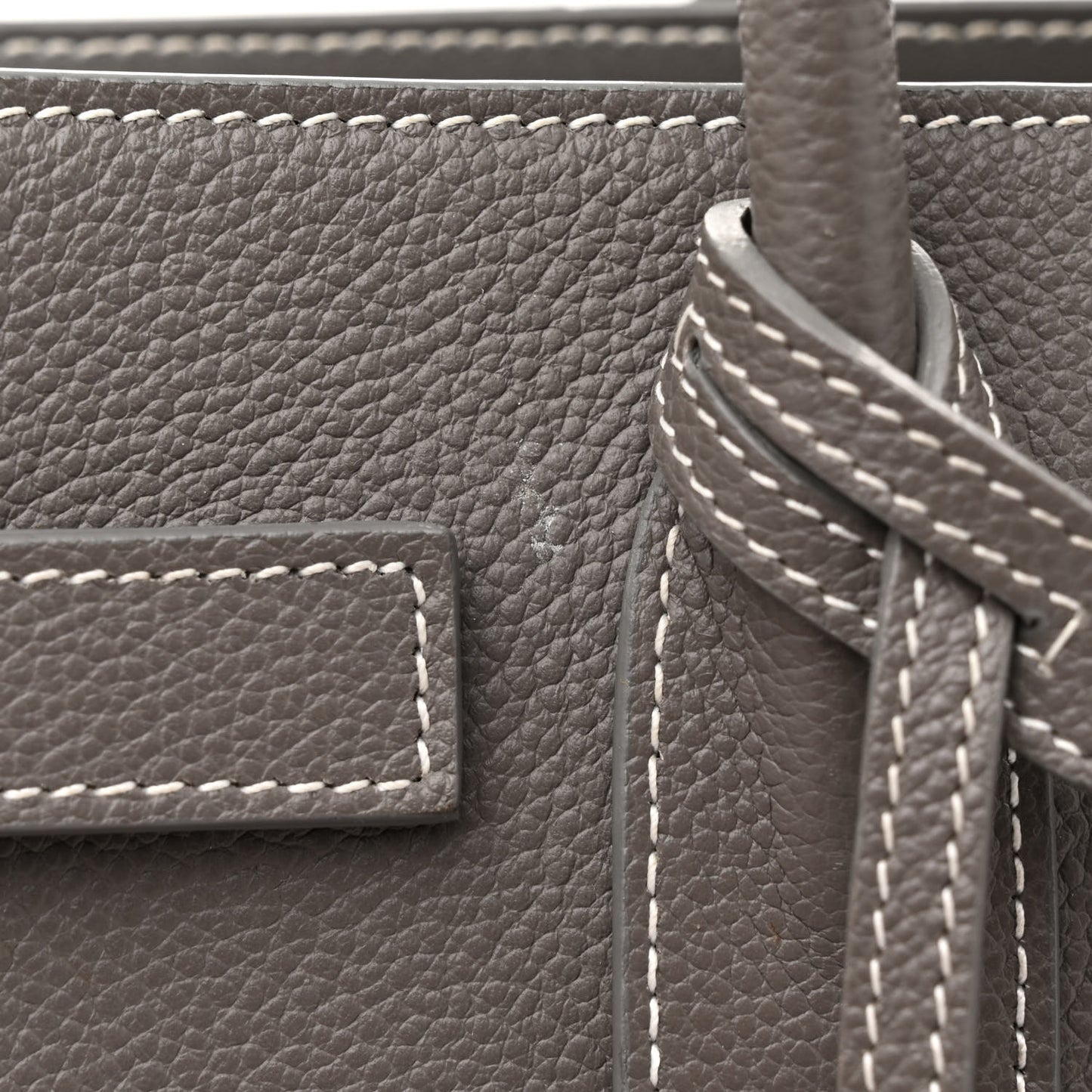 Calfskin Baby Sac De Jour Fog