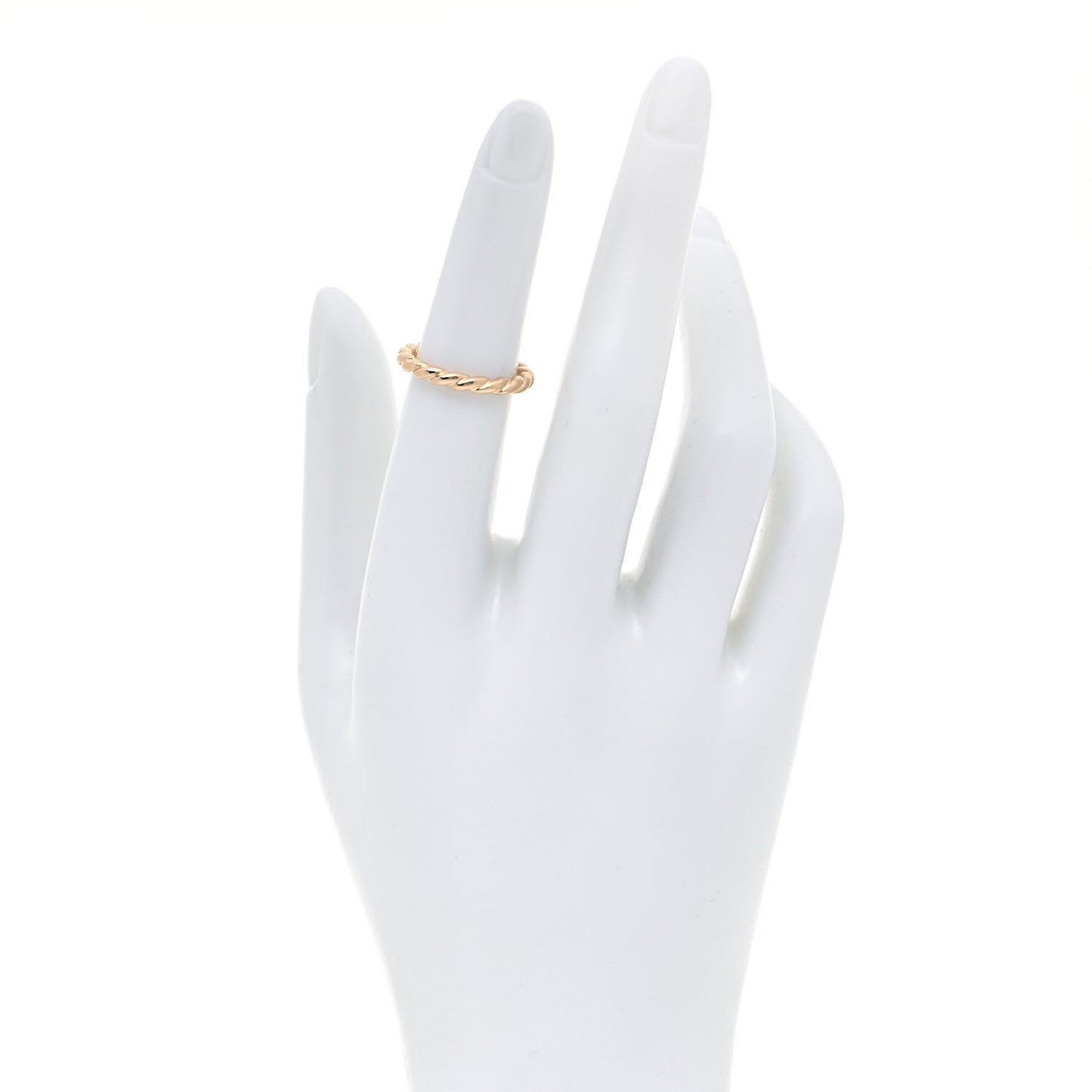 18K Yellow Gold 2.7mm Pave Flex Ring 49 4.75