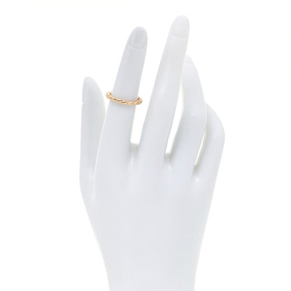 David Yurman 18K Yellow Gold 2.7mm Pave Flex Ring 49 4.75 2 of 4